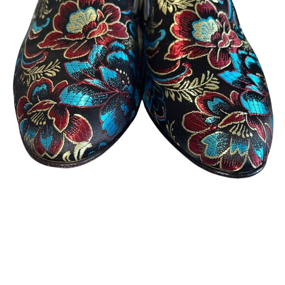 Valentina Ragoni Womens Loafer Size 8 Jacquard Floral Pattern Slip On Casual - Picture 5 of 16